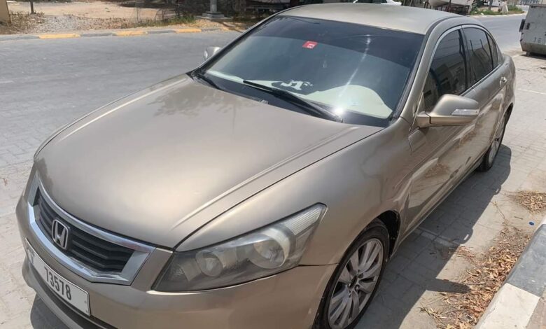 Honda Accord 2009 in good condition, price 8000 aed
